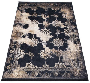 Dywan Blackgold 07 antypoślizgowy czarny / złoty 80x150 cm