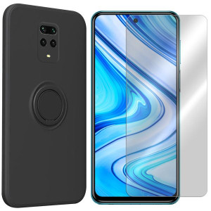 Etui Do Redmi Note 9 Pro Velvet Finger + Szkło 9h