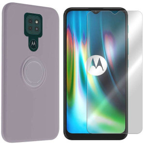 Etui Do Motorola Moto G9 Play Velvet Finger +szkło