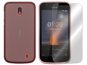 Nokia 1 Etui Pokrowiec Obudowa Case Matt +szkło 9h