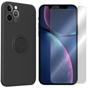 Etui Do Iphone 13 Pro Max Velvet Finger + Szkło 9h