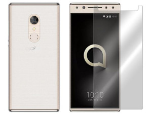 Alcatel 5 Etui Pokrowiec Obudowa Matt + Szkło 9h