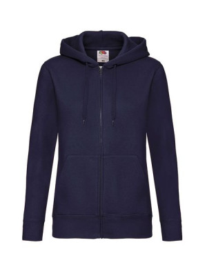 Bluza damska Premium z kapturem i zamkiem Lady-Fit XXL ciemny granat