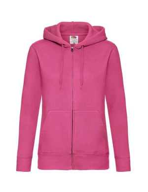 Bluza damska Premium z kapturem i zamkiem Lady-Fit L fuchsia