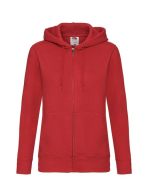 Bluza damska Premium z kapturem i zamkiem Lady-Fit XL czerwony