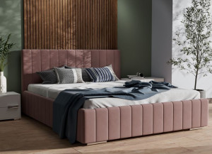 IMPERIA S07 łóżko tapicerowane 160x200 stelaż drewniany