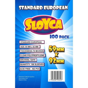 Koszulki Sloyca na karty 59x92 Standard European 100 sztuk Dominion
