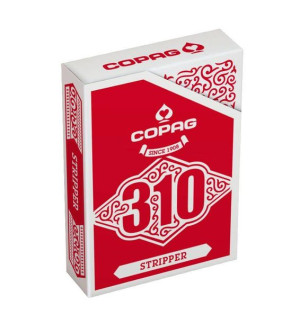 PLASTIKOWE Karty 55 listków dla magików plastik COPAG STRIPPER 310 czerwone