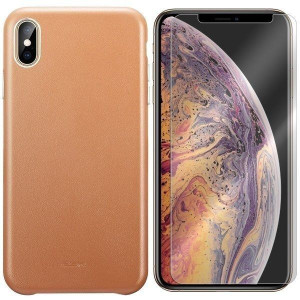 Etui Do Iphone Xs Max Esr Oxford Leather + Szkło