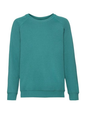 Fruit of the Loom Bluza dziecięca Classic Raglan 140 cm szmaragdowy (77)
