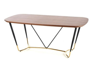 MANCHESTER stół 180x90 cm orzech glamour do salonu lub jadalni