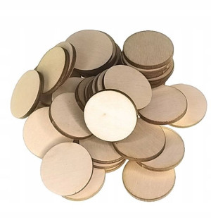 Drewniane koła 3cm 50 szt