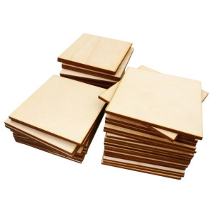 Drewniane kwadraty 7 cm 50 szt