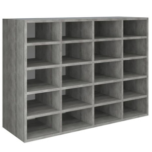 Szafka na buty, płyta wiórowa, 92x30x67,5 cm, szarość betonu