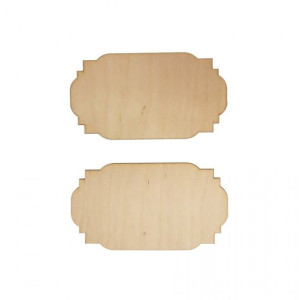 Drewniane bazy 10x5,5 cm 2 sztuki