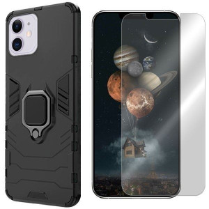 Etui Do Iphone 12 Mini Pokrowiec Case Ring + Szkło