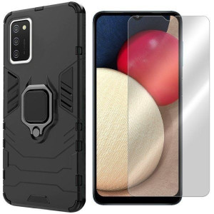 Etui Do Samsung Galaxy A02s Sm-a025 Ring + Szkło