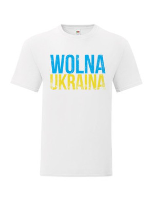 WOLNA UKRAINA koszulka męska XXL biały (30)