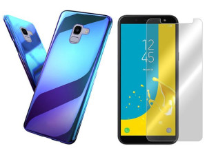 Etui Do Samsung Galaxy J6 2018 J600 Blueray +szkło