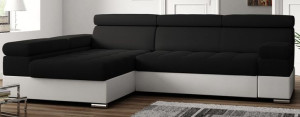 Narożnik PAULO rogówka z funkcją spania i pojemnikiem na pościel