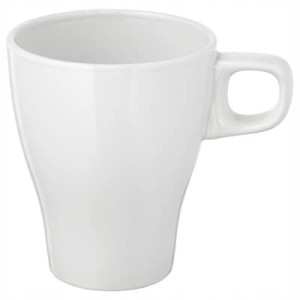 Kubek Biały Klasyczny Z Uchem Kamionka 250 Ml Ikea