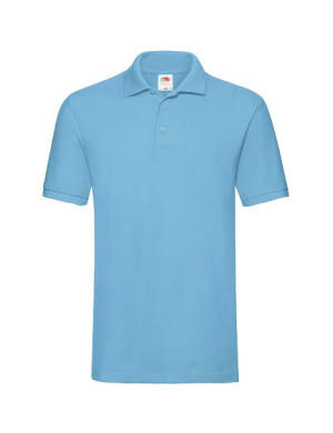 Fruit of the Loom Polo męskie Premium XXL błękitny (YT)