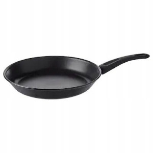ALUMINIOWA SOLIDNA Patelnia 24 cm CZARNA IKEA