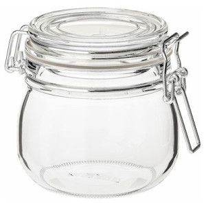IKEA KORKEN Słoik z pokrywką szkło bezbarwne 0.5 l