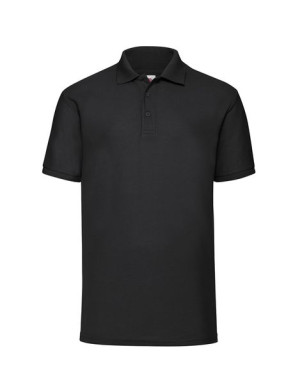 Fruit of the Loom Polo męskie Piqué 65/35 4XL czarny (36)