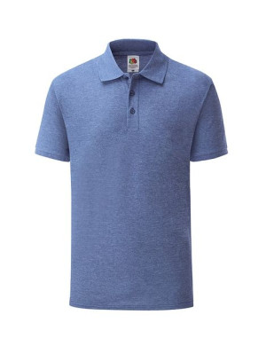 Fruit of the Loom Polo męskie Piqué 65/35 L niebieski melanż (R6)