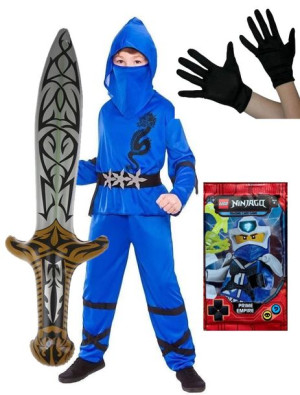 Strój Przebranie Ninja Karty Lego Ninjago Miecz