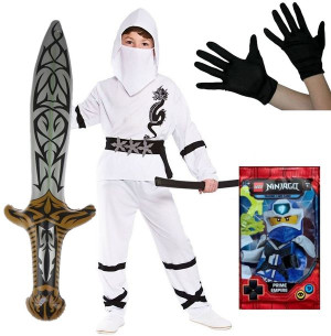 Strój Przebranie Ninja Karty Lego Ninjago Miecz