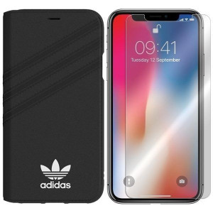 Etui Do Iphone Xs Adidas Booklet Obudowa +szkło 9h