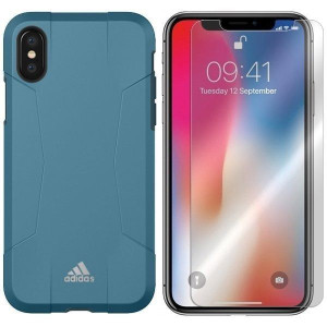 Etui Do Iphone Xs Pokrowiec Case Adidas + Szkło 9h