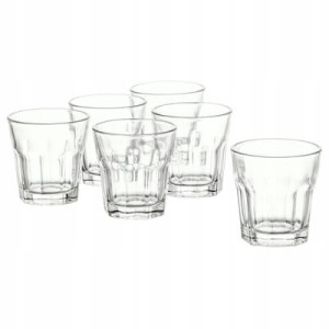 KIELISZEK do wódki 6 szt szkło bezbarwne 50ml IKEA
