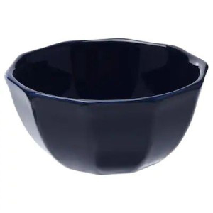 Miska Niebieska 15 Cm Piękna Kamionka Strimmig