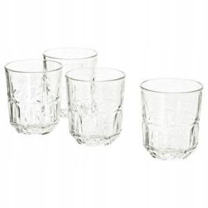 SZKLANKI 4 szt,PIĘKNE STARE szkło 270 ml IKEA