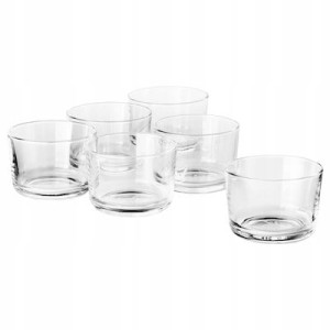 SZKLANKI 6 szt, szkło bezbarwne 180 ml IKEA