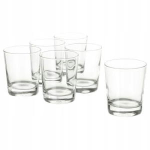 SZKLANKI 6 szt, szkło bezbarwne 230 ml IKEA