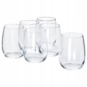 SZKLANKI 6 szt, szkło bezbarwne 370 ml IKEA