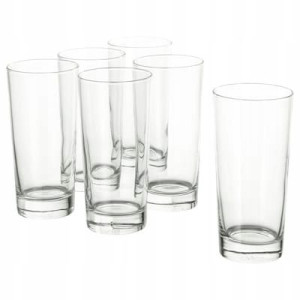 SZKLANKI 6 szt, szkło bezbarwne 400 ml IKEA
