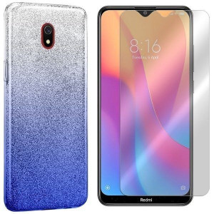 Etui Do Xiaomi Redmi 8a Pokrowiec Bling + Szkło 9h