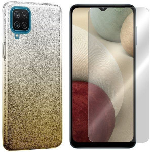 Etui Do Samsung Galaxy A12 Sm-a125 Bling +szkło 9h