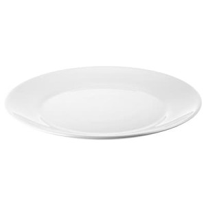 TALERZ BIAŁY płytki 25 cm szkło hartowane IKEA
