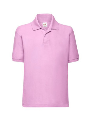 Fruit of the Loom Polo dziecięce 128 cm (7-8 lat) różowy