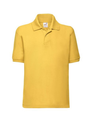 Fruit of the Loom Polo dziecięce 152 cm (12-13 lat) ciemnożółty
