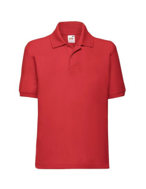 Fruit of the Loom Polo dziecięce 104 cm (3-4 lata) czerwony