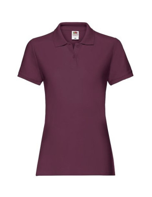 Fruit of the Loom Polo damskie Premium Lady-Fit L burgund (41)