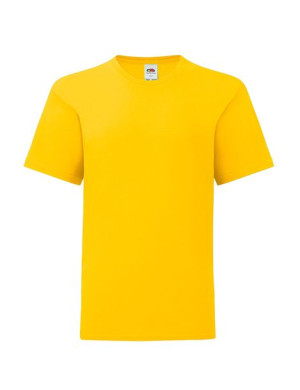 Fruit of the Loom Koszulka dziecięca Iconic 104 cm (3-4 lata) ciemnożółty