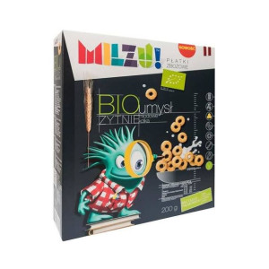 Milzu, Płatki żytnio-owsiane kółeczka miodowe Umysł BIO 200 g